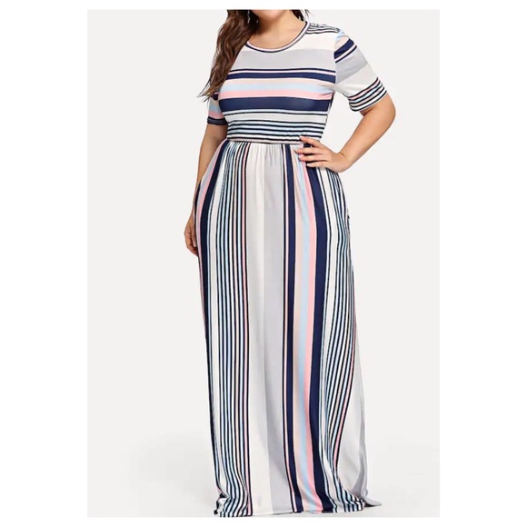 ➕Striped Max Dress - Picture 2 of 5